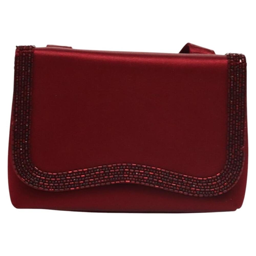 Chanel Satin Shoulder Bag Red